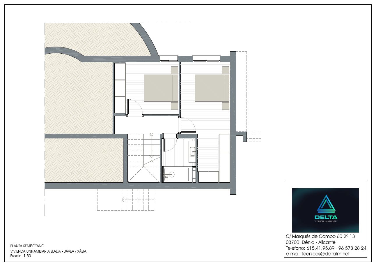 Casa Taperera · P02- PLANTA SEMISOTANO